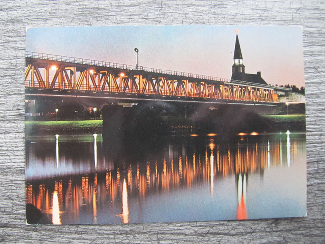 ROVANIEMI.....Ounaskosken silta, yökuva.