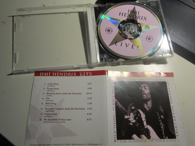 CD 1996 Jimi Hendrix Live Golden Stars GSS 5138
