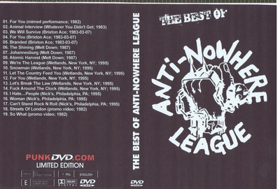 Anti-Nowhere League --- The Best Of ANWL 1982-95