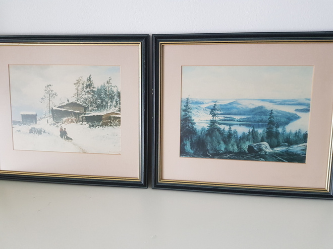 Vanha Maisemataulu / Taulu - yhteensä 2 kpl