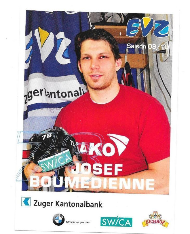 2009-10 EV Zug TeamIssue #78 Josef Boumedienne ex- Tappara