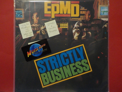 EPMD - STRICTLY BUSINESS - 1ST. SCAN 1989 GREY EX-/EX- LP
