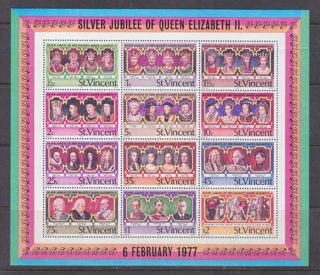 St Vincent 1977 Queen elisabet arkki