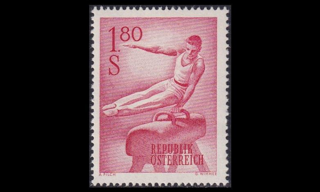 Itävalta 1121 ** Urheilu voimistelu (1962)
