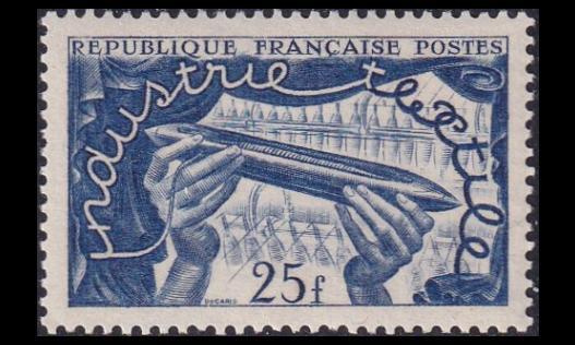 Ranska 899 ** Tekstiilinäyttely (1951)