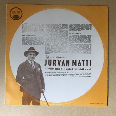 MATTI JURVA - JURVAN MATTI Viimeinen Kuplettimohikaani LP