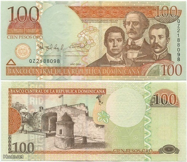 Dominican Rep. 100 Pesos v.2006 (P-177a) UNC