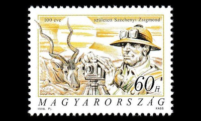 Unkari 4475 ** Matkakirjailija Zsigmond Széchenyi (1998)