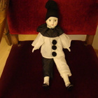 Nukke Vanha Pierrot Clown Doll - pikkukuva 2