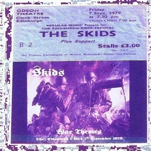 THE SKIDS odeon theatre edinburgh 7/9/1979  scotland classic