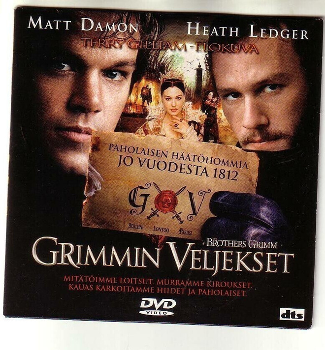 dvd, Grimmin veljekset [komedia, fantasia, seikkailu]