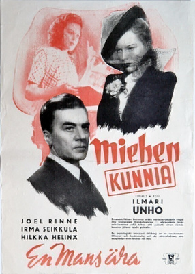 Elokuvajuliste: Miehen kunnia (Joel Rinne)