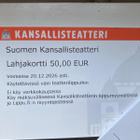 2x50€ Kansallisteatterin lahjakortti - pikkukuva 2