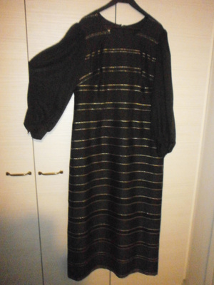 Vintage Kirjokangas iltapuku 42