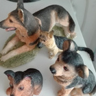 5 kpl SAKSANPAIMENKOIRA FIGUUREITA - pikkukuva 3