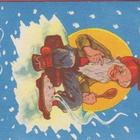Joulumerkki Joulupukki II v 1954 - kortilla - pikkukuva 2