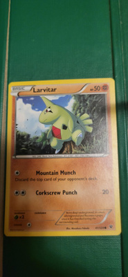 Larvitar #41 Pokemon Fates Collide card