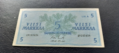 5 mk 1963 Litt.A, KO2-Pun, A-sarjaa
