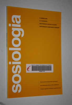 Sosiologia 4/2005 : Westermarck-seuran julkaisu