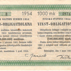 OKK Voitto-obligaatiolaina 1954 II 1.3.1945 1 000 mk - pikkukuva 1