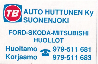 Suonenjoki , Auto Huttunen Ky TEBOIL .b480
