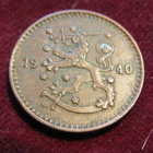 1 markka 1940 Cu Vajaa aihio - pikkukuva 3