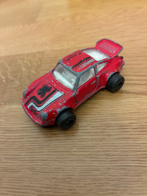 Porsche 911 Majorette vanha pikkuauto n 1/64