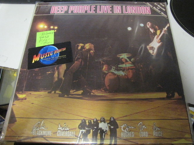 DEEP PURPLE - LIVE IN LONDON GREECE 82 PRESS EX+/EX- LP