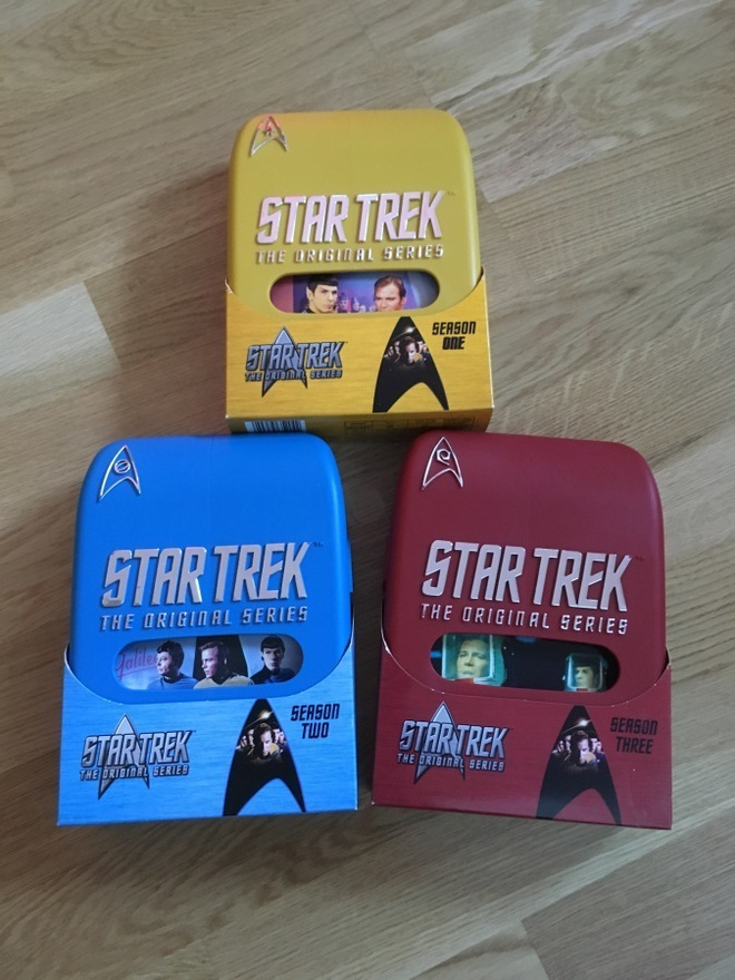 Star Trek The Original Series kaudet 1-3 DVD Boxit