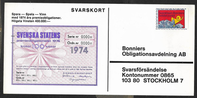 Ruotsi - Svarslösen merkki kortilla
