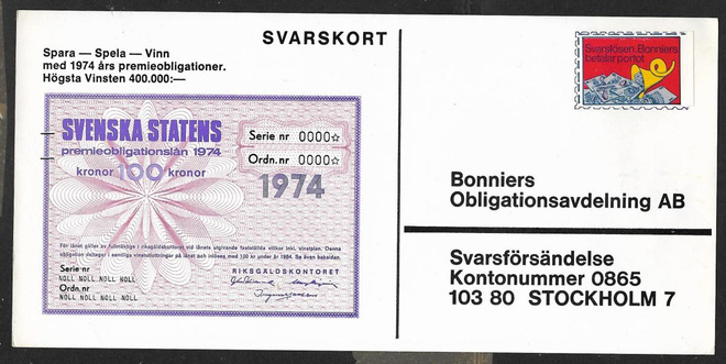 Ruotsi - Svarslösen merkki kortilla