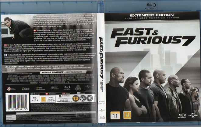Fast & Furious 7	(27 863)	k	-FI-	BLU-RAY	nordic,		vin diesel