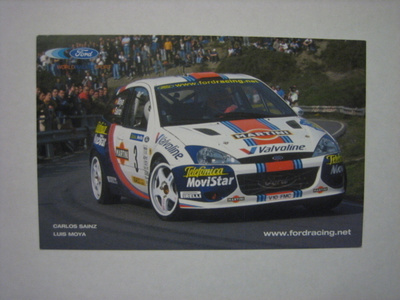 Ford rallikortti 19 A: Ford Focus / Carlos Sainz