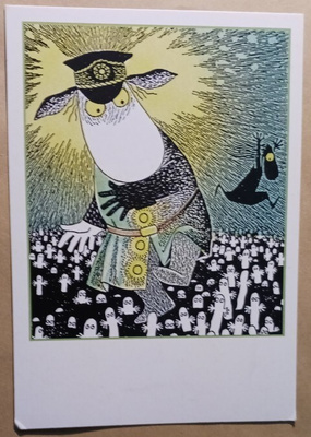 Tove Jansson: Poliisimestari ja hattivatit, Muumi-pk, ei p.