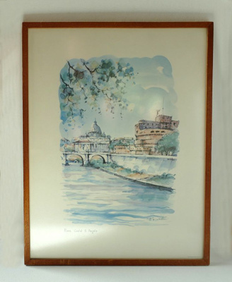 Fausto Battelli: Castel Sant'Angelo - Offset-vedos