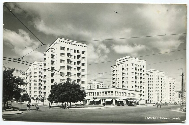 Tampere Kalevan tornit, kulkenut 1956