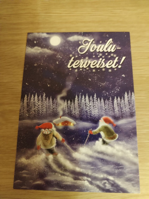 Joulu kortti,kulkematon.