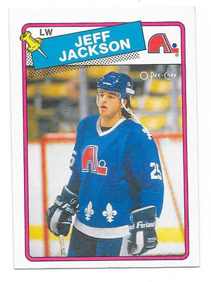 1988-89 OPC #219 Jeff Jackson Quebec Nordiques