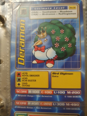 [Mint] 1999 Bandai Digimon - Non Holo card Bo-91