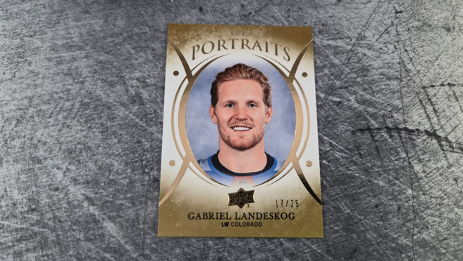 Gabriel Landeskog 2018-19 Upper Deck Portraits /25