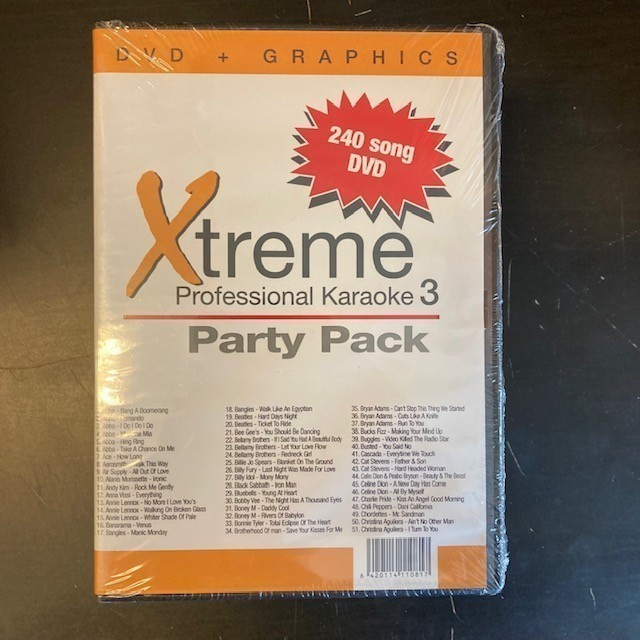 Xtreme Professional Karaoke Party Pack 3 DVD (UUSI)