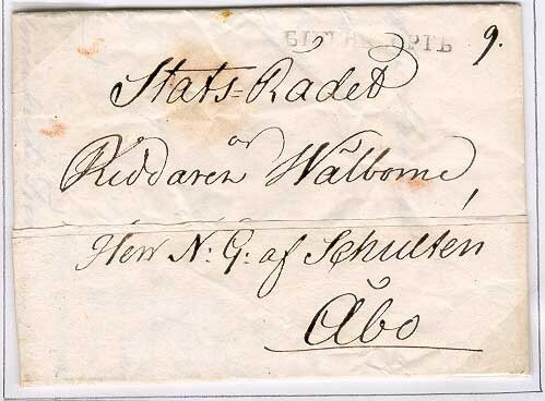 1823 kirje Porista Turkuun (sisältö)