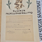 VANHA Todistus Suomen Palveluskoiraliitto Koira KOMEA - pikkukuva 1