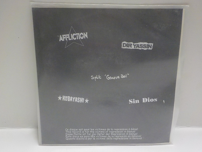 AFFLICTION / SIN DIOS / DIR YASSIN / KOBAYASHI - UUSI 7"