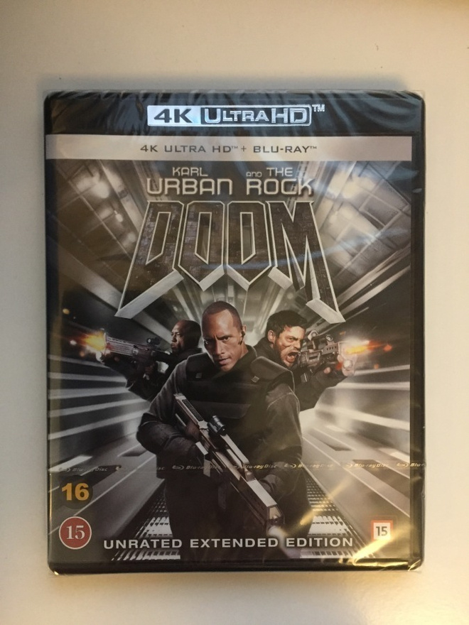 Doom (4K Ultra HD + Blu-ray) The Rock (2005) UUSI
