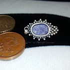 Vintage Hopea lapis lazuli kivi riipus 925 - pikkukuva 5