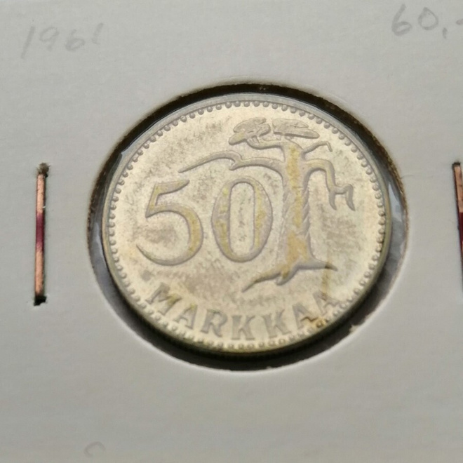 50 markkaa 1961, erittäin hyvä