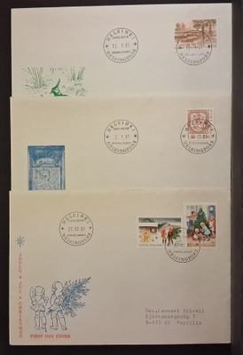 FDC 41 - 1981 3 kpl