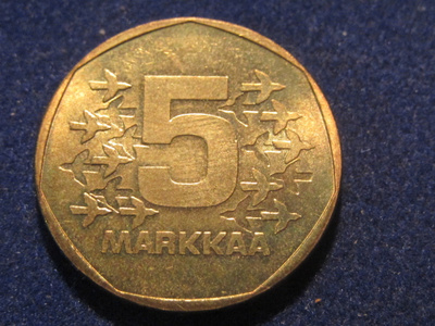 5 markkaa 1974