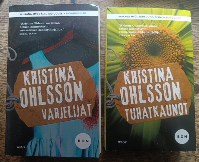 Kristina Ohlsson: Varjelijat + Tuhatkaunot